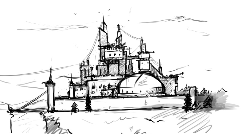 Morevna's Castle. Concept artwork by Anastasia Majzhegisheva.
