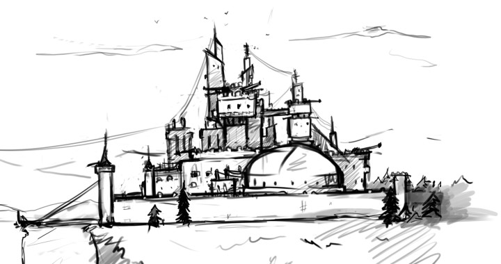 Morevna's Castle. Concept artwork by Anastasia Majzhegisheva.