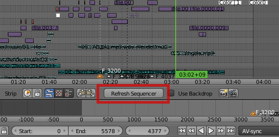 The "Refresh Sequencer" button