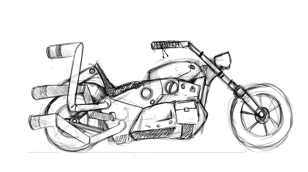 Bike concept by Nikolai Mamashev and Anastasia Majzhegisheva