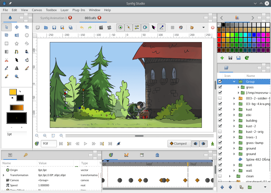 Animation programs. Synfig Studio. Анимация в графическом редакторе. Приложение для рисования анимации на ПК. Программа для мультипликации.